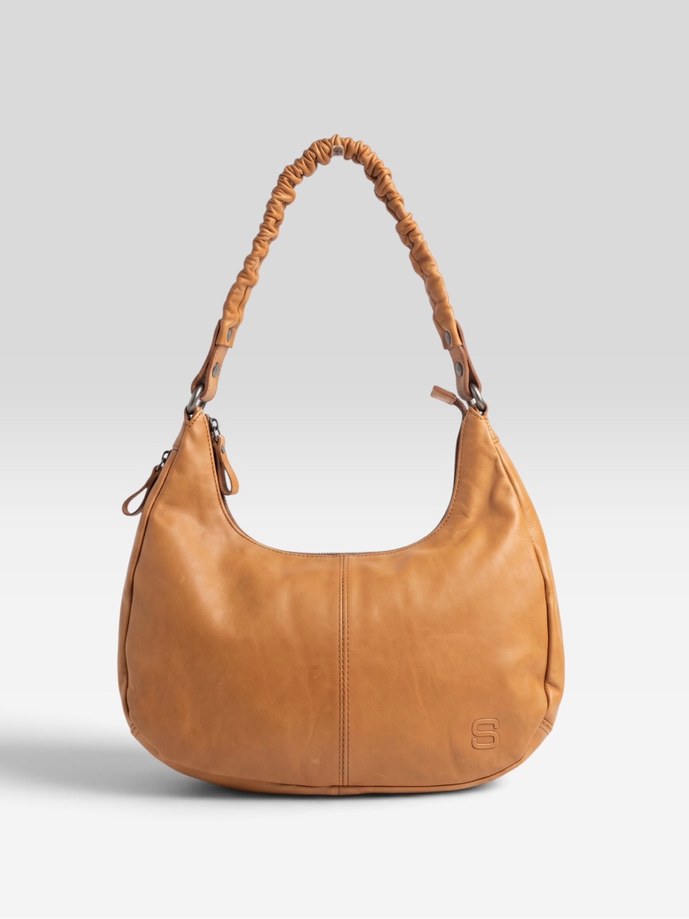 SPIKES & SPARROW LEATHER HOBO SHOULDER PURSE
